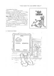 English Worksheet: Lady and the Tramp 2 - Part 1