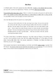 English Worksheet: Kite Fighters