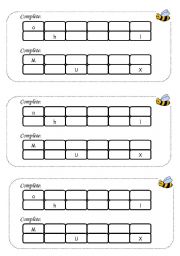 English worksheet: alphabet