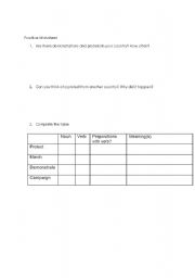 English Worksheet: A worksheet on protest vocabulary
