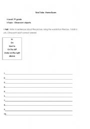 English Worksheet: Exam for different levels!!