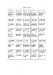 English Worksheet: Whos who