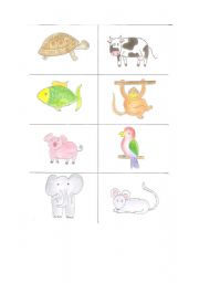 English worksheet: animal memory 2