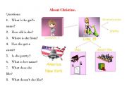 English Worksheet: about Christine