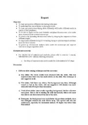 English worksheet: vacation post card