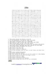 Jobs Wordsearch