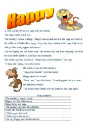 Happy the monkey