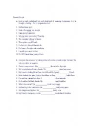 English Worksheet: Present Simple for Adults