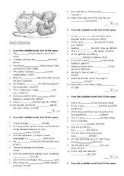 English Worksheet: Word Formation 1
