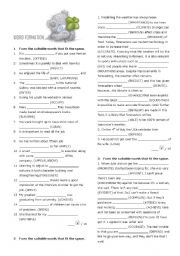 English Worksheet: Word formation 2