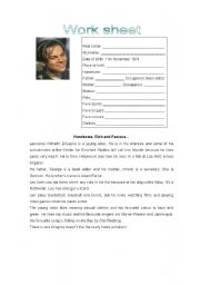 English Worksheet: Leonardo DiCaprio