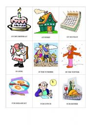 English Worksheet: PREPOSITIONS GAME 2