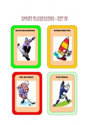 English worksheet: Sports Flashcard Part - 4