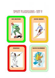 English worksheet: Sports Flashcard Part - 2