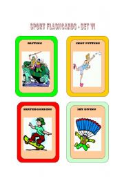 English worksheet: Sports Flashcard Part - 6