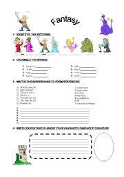 English Worksheet: FANTASY