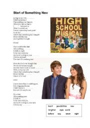 The Start of Something New, High School Musical