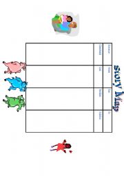 English worksheet: Elements Story Map