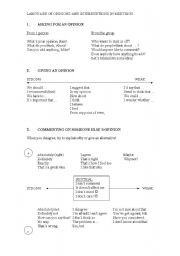 English Worksheet: Meetings - Language of Opinions and Interruptions