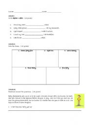 English worksheet: DAILY ROUTINES