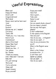 English Worksheet: Social English