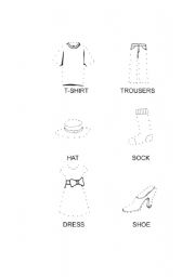 Dot-to-dot clothing coloring