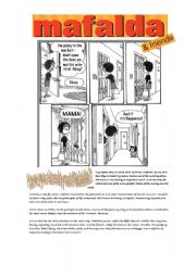 English Worksheet: Mafalda and friends