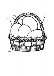 English Worksheet: Easter basket