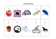 English worksheet: PHONICS:  VOWEL SOUNDS