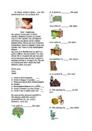 English Worksheet: prepositions of place...