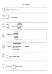English Worksheet: my best friend