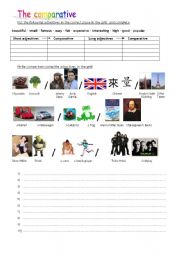English Worksheet: The comparative