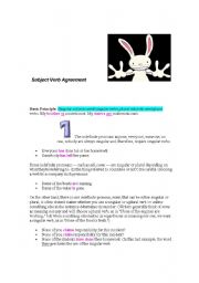 Subject and Verb Agreement