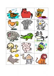 animal memory game