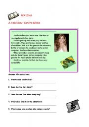 Sandra Bullocks Routines - Reading