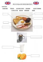 English Worksheet: an English breakfast