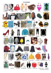 English Worksheet: CLOTHES