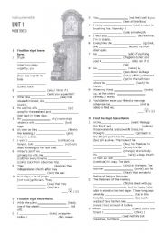 English Worksheet: Mixed tenses