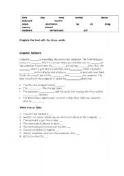 English Worksheet: about computers