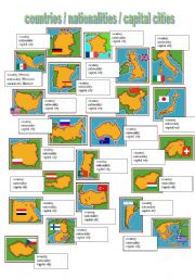 countries, nationalities and capital cities