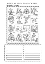 English Worksheet: Hobbies