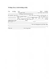 English Worksheet: Writing a story. Guided writing activity 