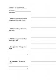 English Worksheet: back to school activities