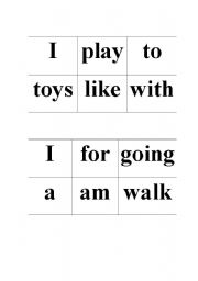 English worksheet: Sentence mix up!