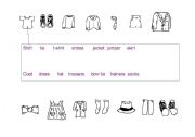 English Worksheet: Clothes match 