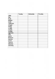 English worksheet: Look,Cover Write,Check  