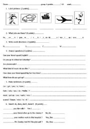 English Worksheet: Bingo 4 test group A (lesson 21-25)