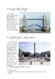 English Worksheet: LONDON - sights, part 3/4