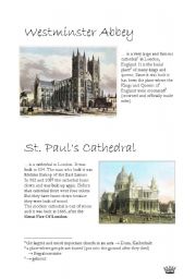 English Worksheet: LONDON - sights, part 4/4