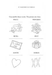 English worksheet: St.Valentines day